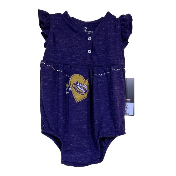 LSU Tigers Baby Girl Outfit Size 6-12 Months New Colosseum - Picture 1 of 5